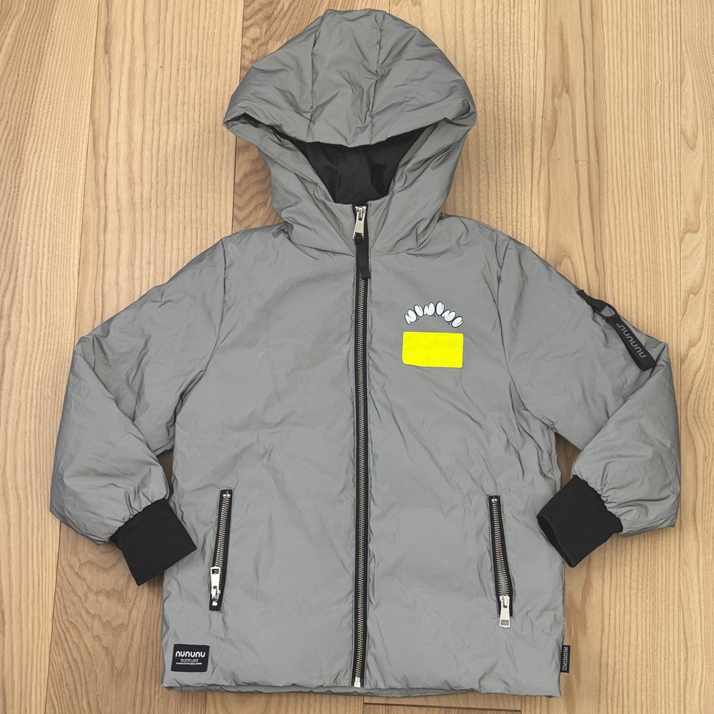 Nununu Kids Reflective Down Jacket - Like New - Size 8-9